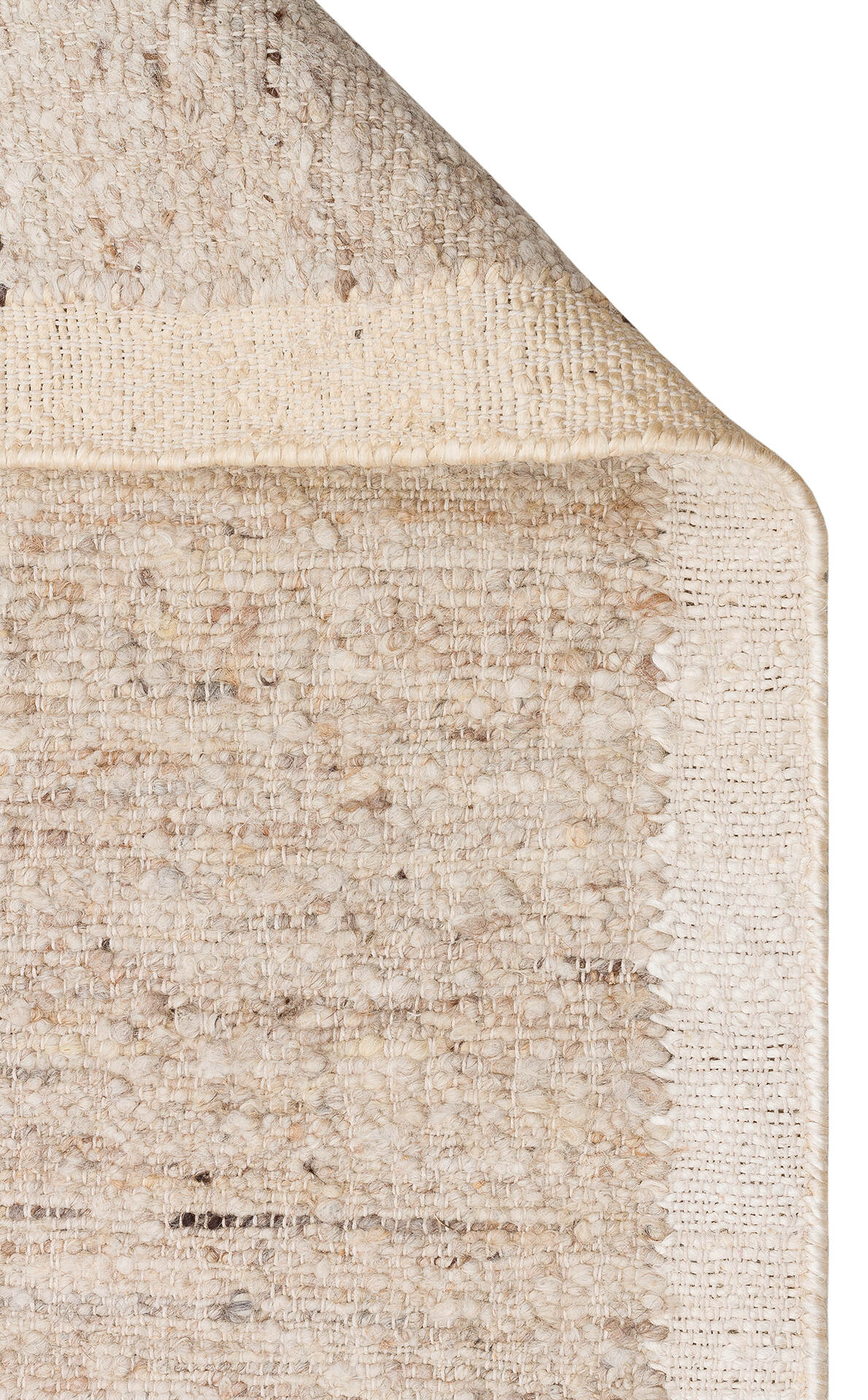 LHS 01 GREY CREAM - LHASA - Yün ve Jüt ile Üretilen Örme El Dokuma Halı